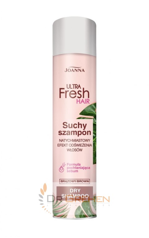 JOANNA Joanna Ultra Fresh Hair Suchy Szampon do włosów Brown 200ml JOANNA Joanna Ultra Fresh Hair Suchy Szampon do włosów Brown 200ml