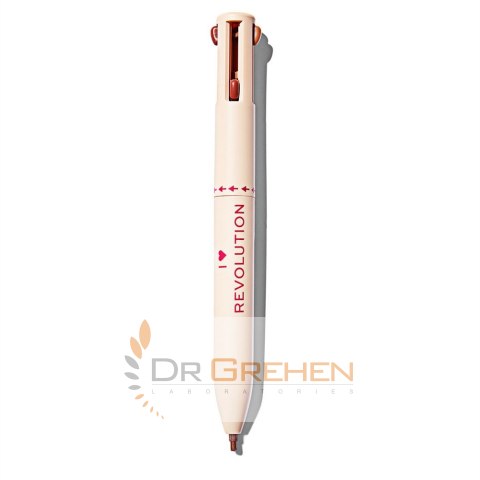 MAKE UP REVOLUTION I Heart Revolution Multi Liner Nudes Kompaktowa Konturówka do ust-4 kolory 1szt MAKE UP REVOLUTION I Heart Revolution Multi Liner Nudes Kompaktowa Konturówka do ust-4 kolory 1szt