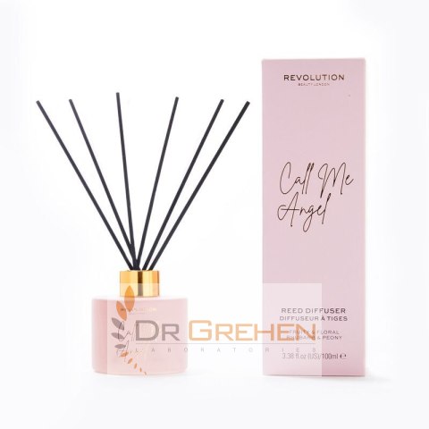 MAKE UP REVOLUTION Revolution Beauty Dyfuzor zapachowy do pomieszczeń Call Me Angel - patyczki+olejek 100ml MAKE UP REVOLUTION Revolution Beauty Dyfuzor zapachowy do pomieszczeń Call Me Angel - patyczki+olejek 100ml