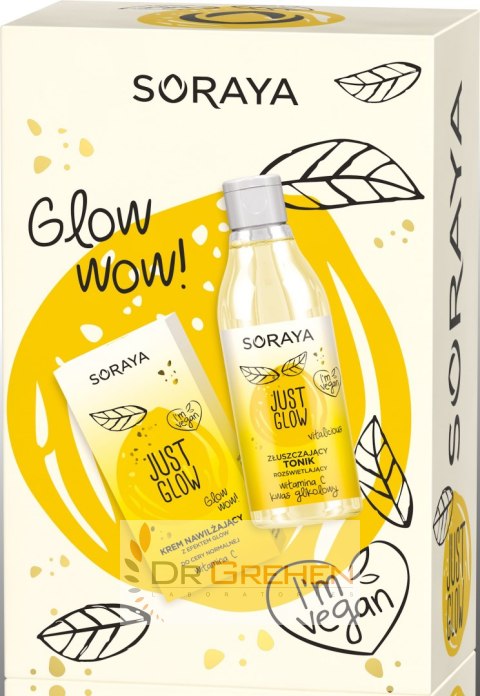 SORAYA Soraya Zestaw prezentowy Just Glow (krem nawilżający 50ml+tonik złuszczający 150ml) SORAYA Soraya Zestaw prezentowy Just Glow (krem nawilżający 50ml+tonik złuszczający 150ml)
