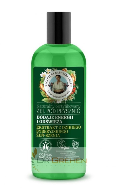 EUROBIOLAB AGAFIA*Natural Żel p/prysznic 260ml Energizujący EUROBIOLAB AGAFIA*Natural Żel p/prysznic 260ml Energizujący