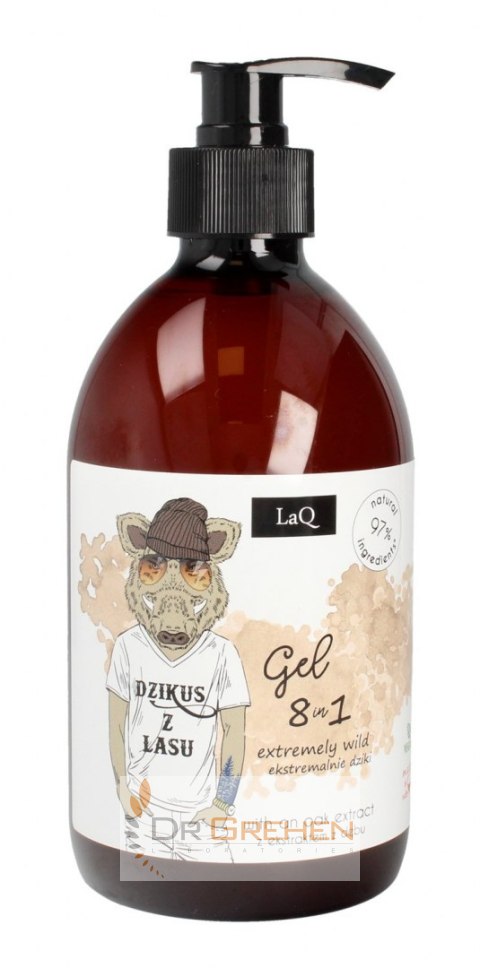 LAQ LaQ Żel pod prysznic dla mężczyzn 8w1 "Dzikus z lasu" 500ml LAQ LaQ Żel pod prysznic dla mężczyzn 8w1 "Dzikus z lasu" 500ml